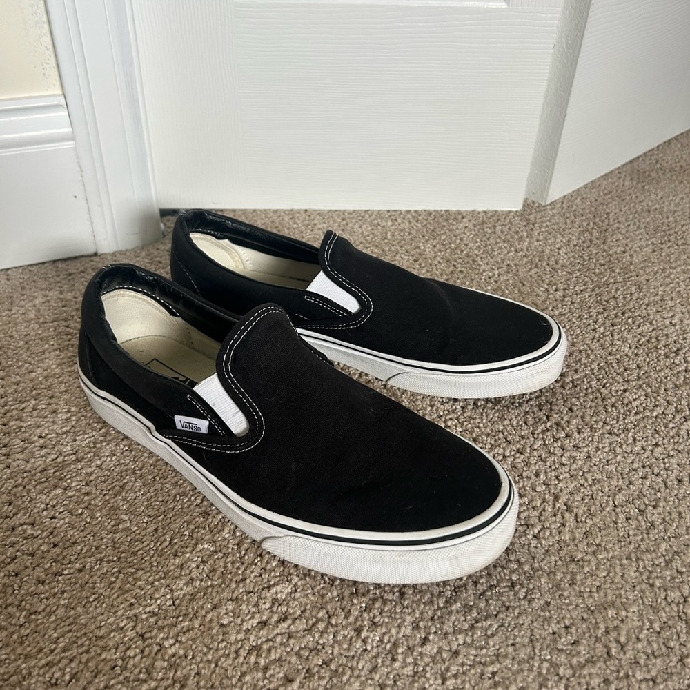 Black Slip on Vans